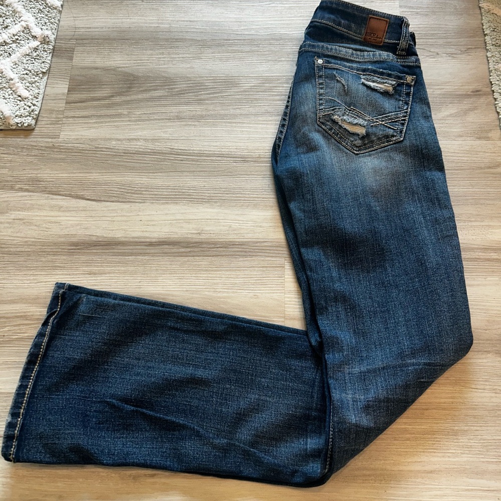 BKE Dark Blue Boot Cut Jeans for Women